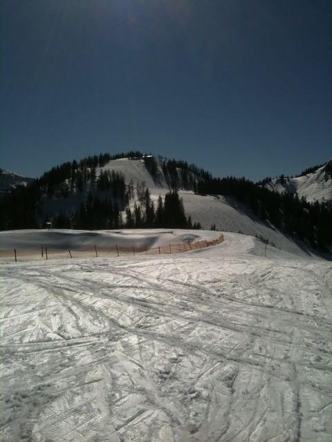 I still can't believe I skied down this!!