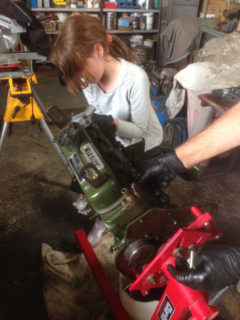 Working on the engine