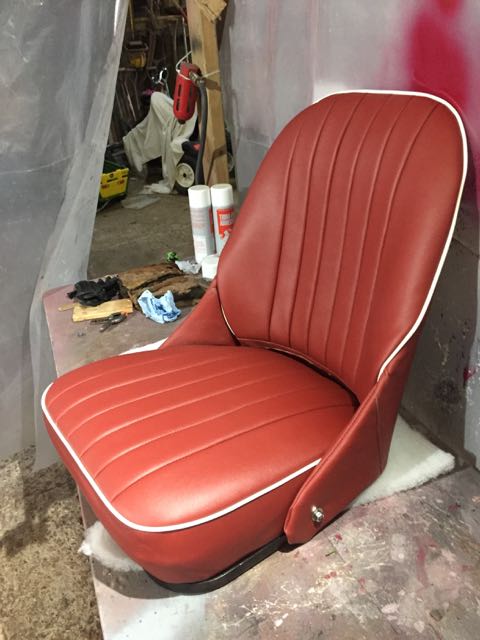 A finished seat
