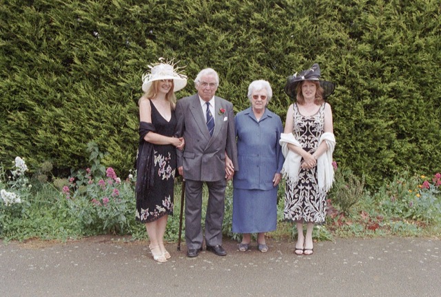 Amy, Dad, Mum and Diane at Tims wedding.17/6/2004