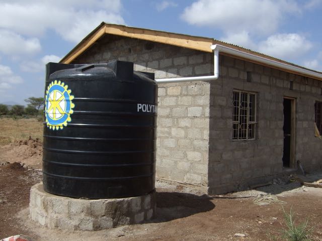 New tank in place and connected